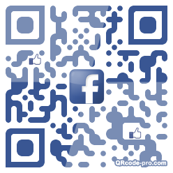 QR code with logo QOX0