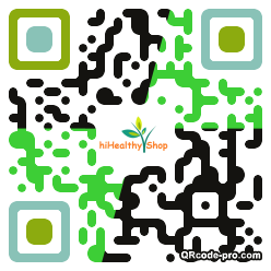 QR code with logo SNC0