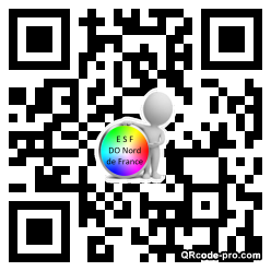 QR code with logo TUO0