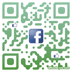 QR code with logo U0H0