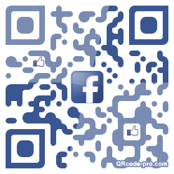 QR code with logo UBZ0