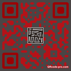 QR code with logo WDO0