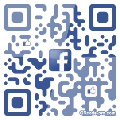 QR code with logo WRO0