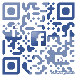 QR code with logo WRS0