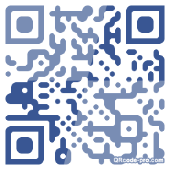 QR code with logo WXU0