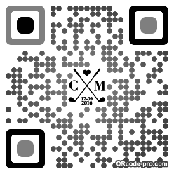 QR code with logo Wlh0