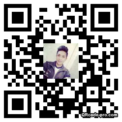 QR code with logo X8Y0