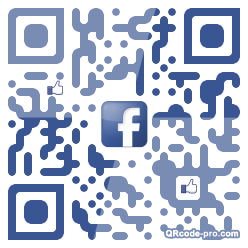 QR code with logo X8p0