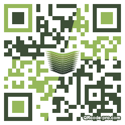 QR code with logo 23x40