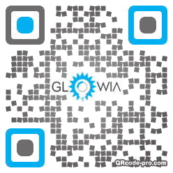 QR code with logo 28x60