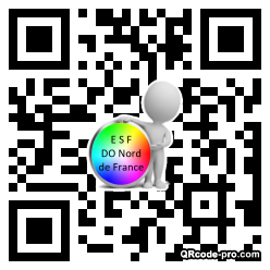 QR code with logo 3vN00