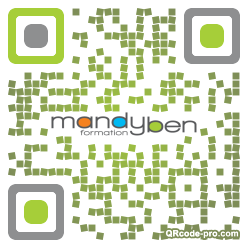 QR code with logo 3FOb0