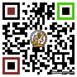 QR code with logo 3Pt80