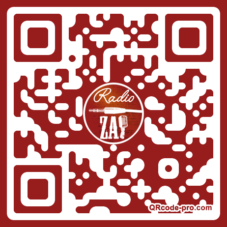 QR code with logo 10x70