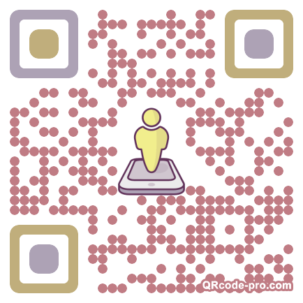 QR code with logo 14x80