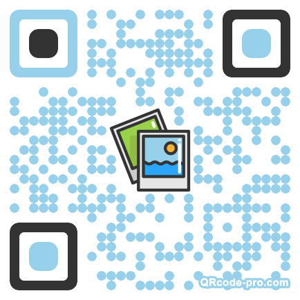 QR code with logo 14x90