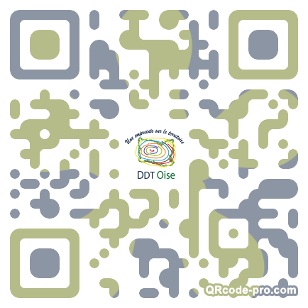 QR code with logo 15x30
