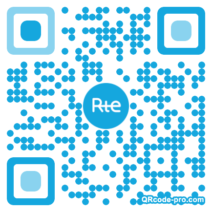 QR code with logo 17x90