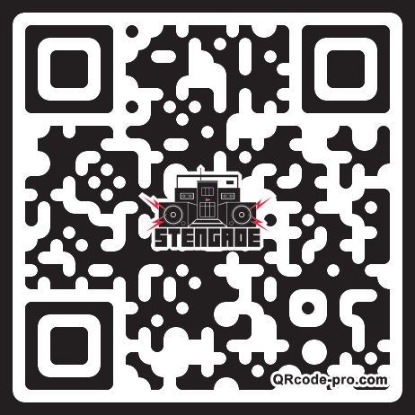 QR code with logo 1BV40