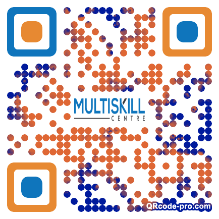 QR code with logo 1HEV0