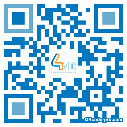 QR code with logo 1NC90