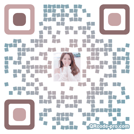 QR code with logo 1WP90