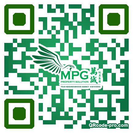 QR code with logo 1Wv40