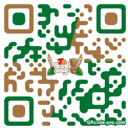 QR code with logo 1haR0