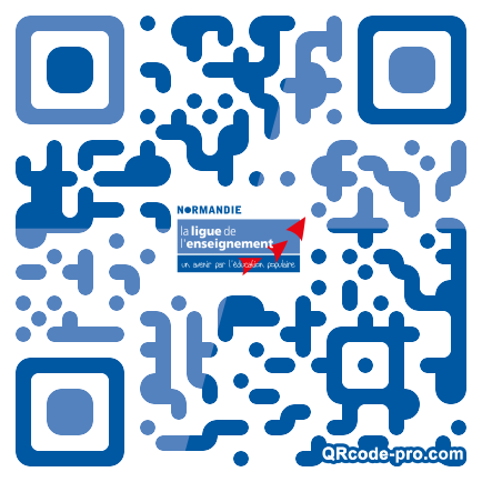 QR code with logo 1roM0