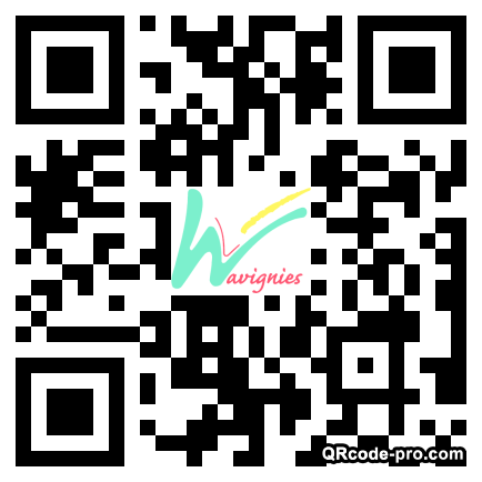 QR code with logo 24x80