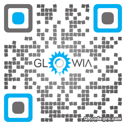 QR code with logo 28x10