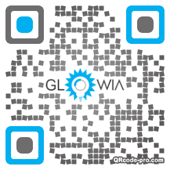 QR code with logo 28x70
