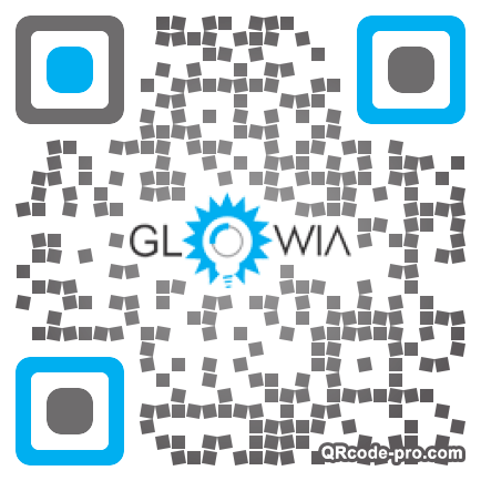QR code with logo 28x70