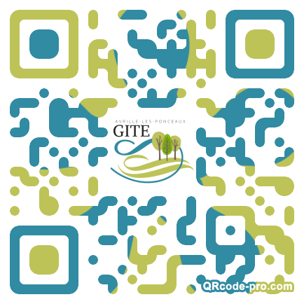 QR code with logo 2hTE0