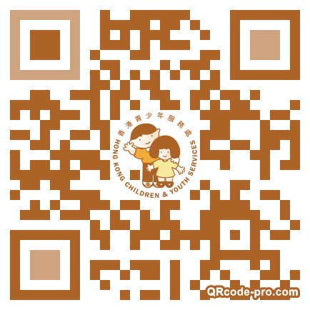 QR code with logo 33BR0