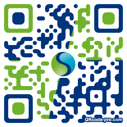 QR code with logo 34Aw0