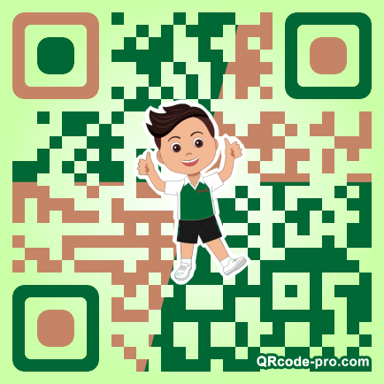 QR code with logo 34TR0