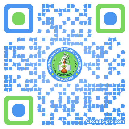 QR code with logo 34Wr0