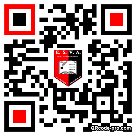 QR code with logo 3MiX0