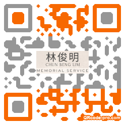 QR code with logo 3Mr70