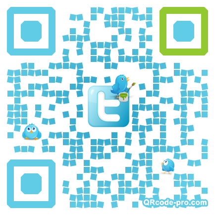 QR code with logo 9Tv0