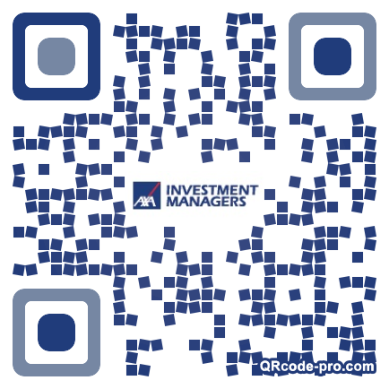 QR code with logo A2z0