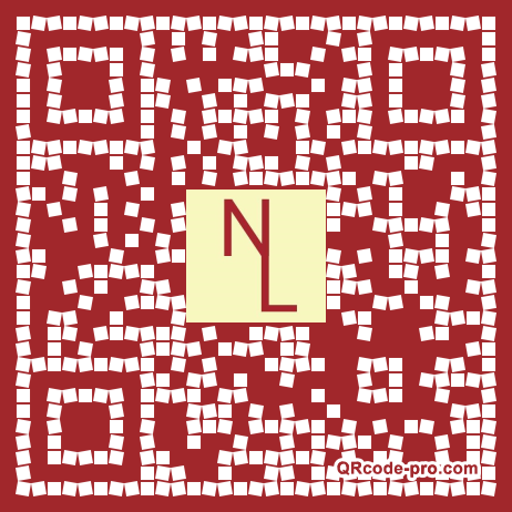 QR code with logo A9U0