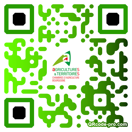 QR code with logo Agm0