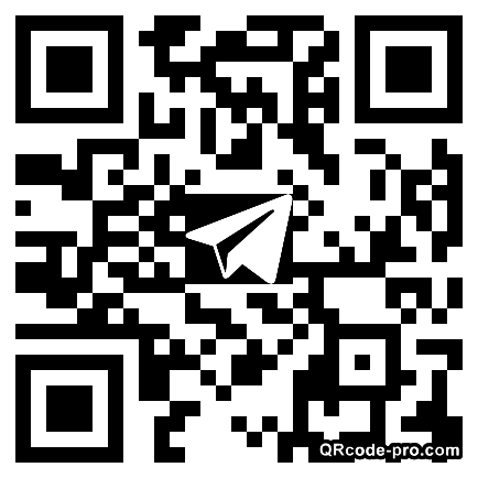 QR code with logo Bw70