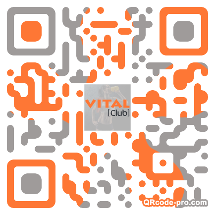 QR code with logo D9Y0