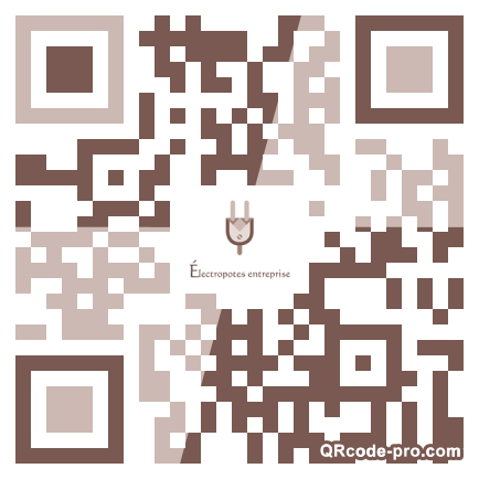 QR code with logo F9g0