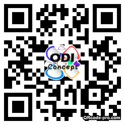 QR code with logo FE80