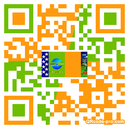 QR code with logo HAW0