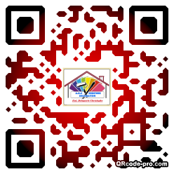 QR code with logo HUH0